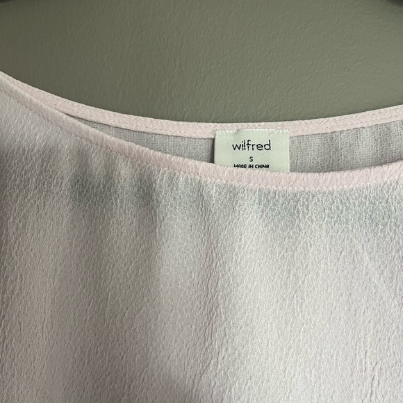 NWT Aritzia Wilfred “Blayze” Blouse — Small | Light Pink - Picture 2 of 4